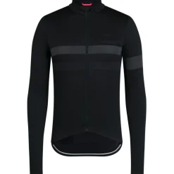Rapha Brevet Fietsshirt met Lange Mouwen Heren - zwart/zwart