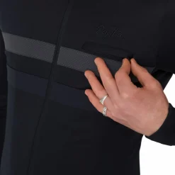Rapha Brevet Fietsshirt met Lange Mouwen Heren - zwart/zwart