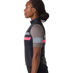 Rapha Brevet Insulated Vest Dames - dark navy/hi-vis pink