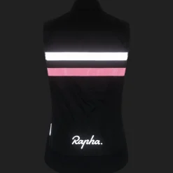 Rapha Brevet Insulated Vest Dames - dark navy/hi-vis pink