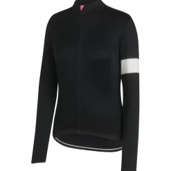 Rapha Classic Fietsshirt met Lange Mouwen Dames - zwart/wit