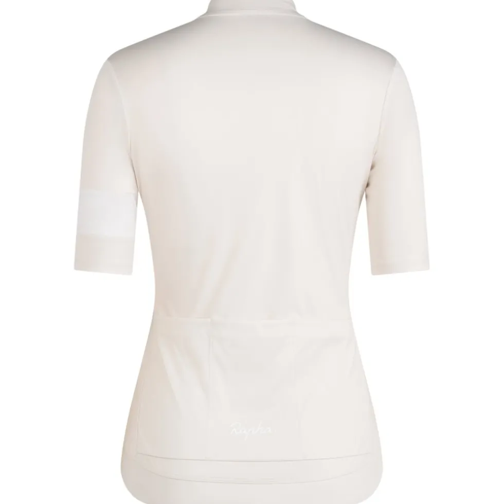 Rapha Core Fietsshirt met Korte Mouwen Dames - off-white/white