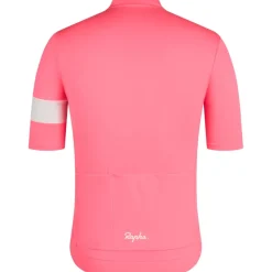 Rapha Core Fietsshirt met Korte Mouwen Heren - high-vis pink/white