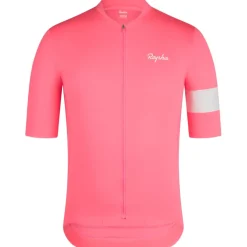 Rapha Core Fietsshirt met Korte Mouwen Heren - high-vis pink/white
