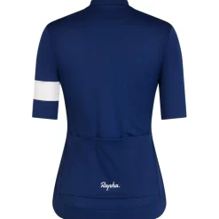 Rapha Core Fietsshirt met Korte Mouwen Dames - blue/white stripe