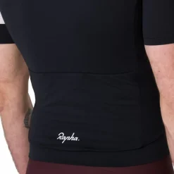 Rapha Core Lightweight Fietsshirt met Korte Mouwen Heren - zwart/wit