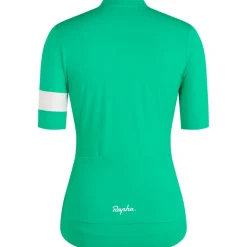 Rapha Core Lightweight Fietsshirt met Korte Mouwen Dames - fresh green/white