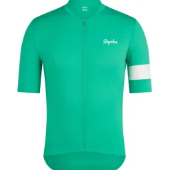 Rapha Core Lightweight Fietsshirt met Korte Mouwen Heren - fresh green/white