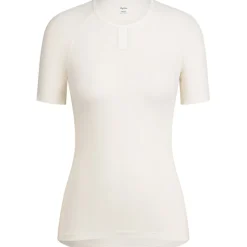 Rapha Merino Hemd met Korte Mouwen Dames - cream/white WBL01XX