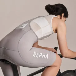 Rapha Pro Team Training Fietsshort met Bretels Dames - smoky silver/smoky silver