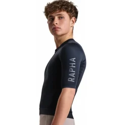 Rapha Pro Team Training Fietsshirt met Korte Mouwen Heren - carbon/navy