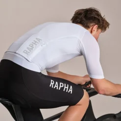 Rapha Pro Team Training Fietsshirt met Korte Mouwen Heren - white/silver