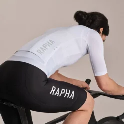 Rapha Pro Team Training Fietsshirt met Korte Mouwen Dames - white/silver