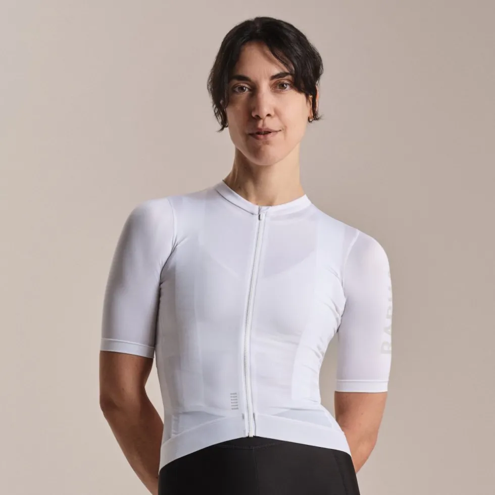 Rapha Pro Team Training Fietsshirt met Korte Mouwen Dames - white/silver