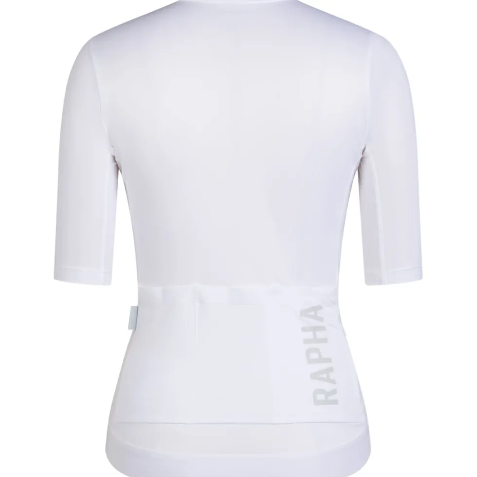 Rapha Pro Team Training Fietsshirt met Korte Mouwen Dames - white/silver