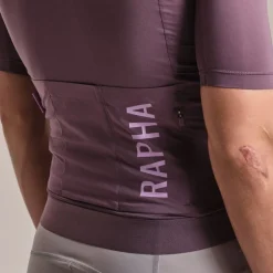 Rapha Pro Team Training Fietsshirt met Korte Mouwen Heren - amethyst/quartz