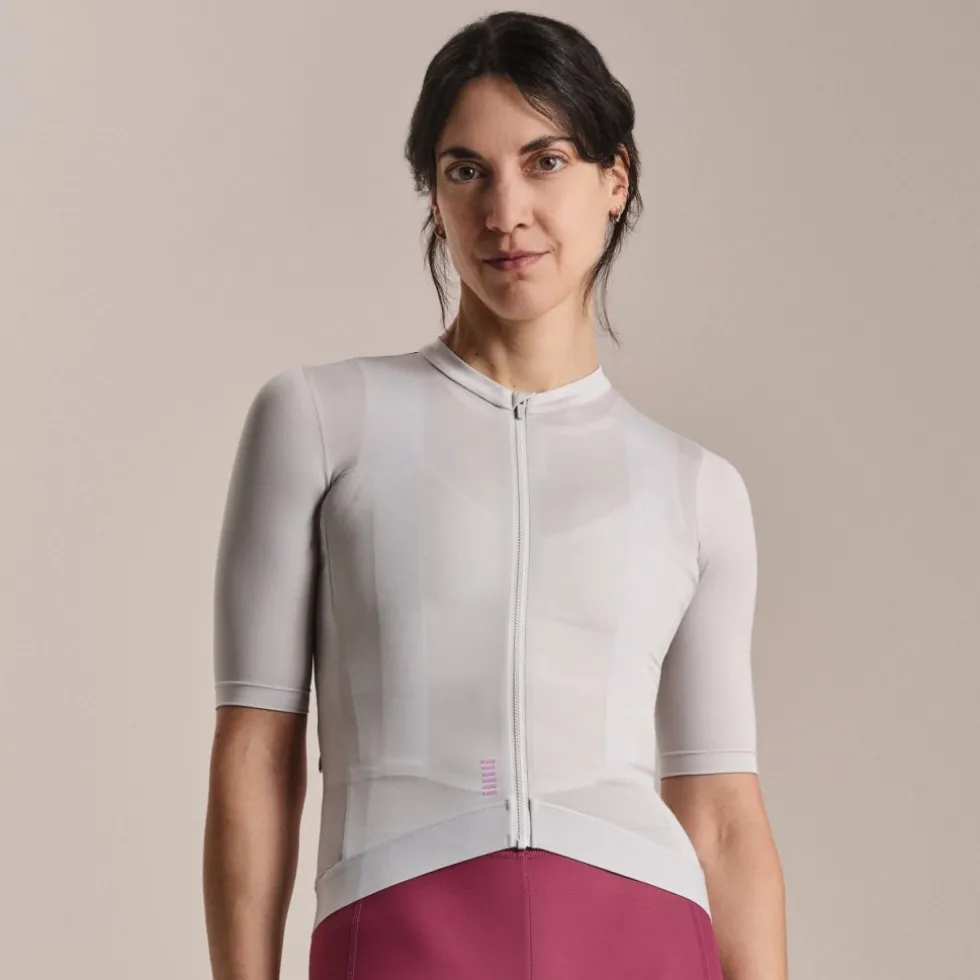 Rapha Pro Team Training Fietsshirt met Korte Mouwen Dames - silver/quartz