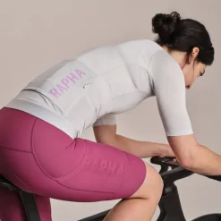 Rapha Pro Team Training Fietsshirt met Korte Mouwen Dames - silver/quartz