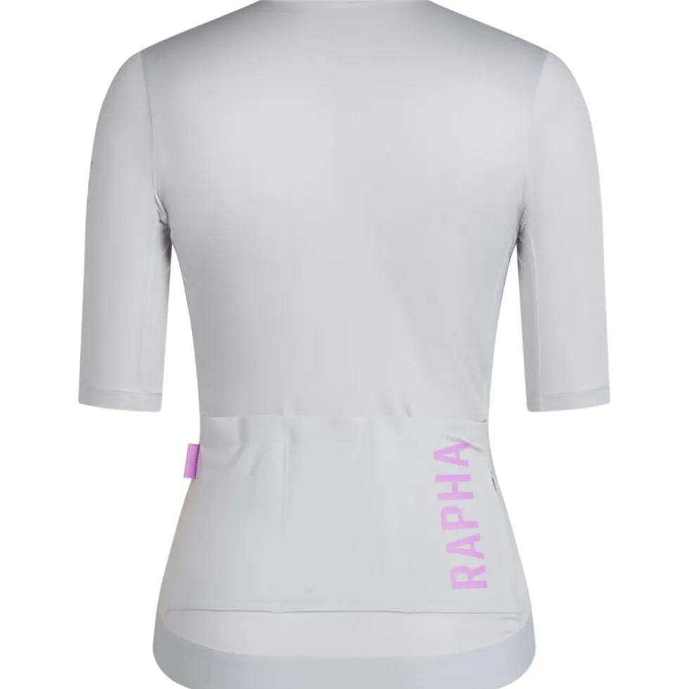 Rapha Pro Team Training Fietsshirt met Korte Mouwen Dames - silver/quartz