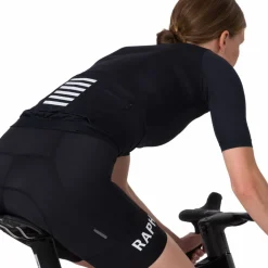 Rapha Pro Team Training Fietsshirt met Korte Mouwen Dames - zwart/zwart