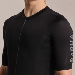 Rapha Pro Team Training Fietsshirt met Korte Mouwen Heren - black/white
