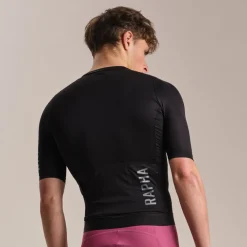 Rapha Pro Team Training Fietsshirt met Korte Mouwen Heren - black/white