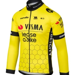 RAPidGEAR Replica Team Visma | Lease a Bike Fietsshirt Lange Mouwen Heren 2025 - geel