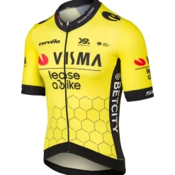 RAPidGEAR Team Visma | Lease a Bike Premium Aero Fietsshirt Heren 2025 - geel