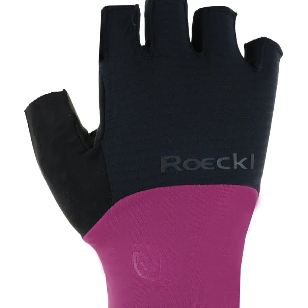 Roeckl Sports Brixen Fahrradhandschuhe - black/posh pink 9303