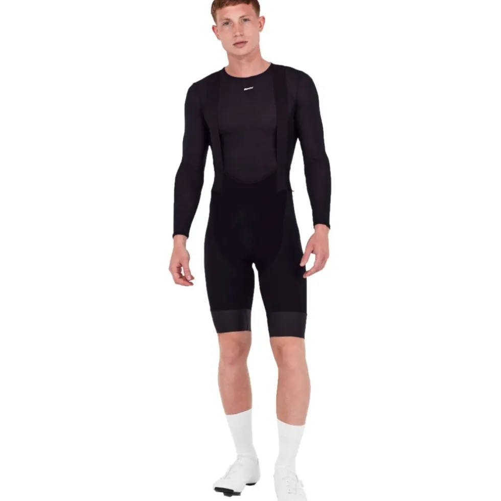 Santini Adapt Shell Fietsshort met Bretels Heren SP1071GITADAPTSHEL - zwart NE