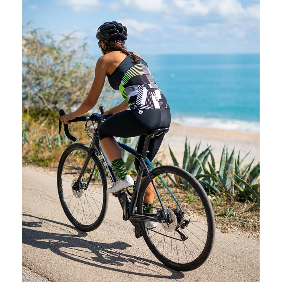 Santini Alba 3/4 Tight Dames 2S134GILALBA - zwart NE