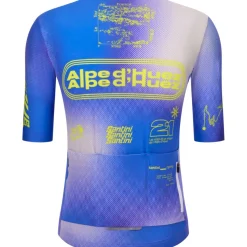 Santini Alpe D'Huez Herenshirt met korte mouwen - Tour de France邃