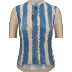 Santini Bambu Fietsshirt met Korte Mouwen Dames 5S940L75CBAMBU - sky blue AZ