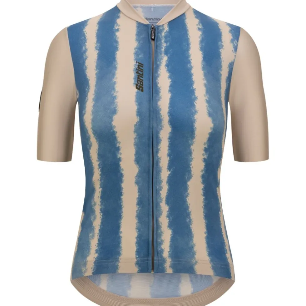 Santini Bambu Fietsshirt met Korte Mouwen Dames 5S940L75CBAMBU - sky blue AZ