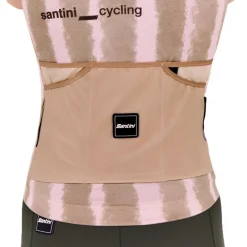 Santini Bambu Fietsshirt met Korte Mouwen Dames 5S940L75CBAMBU - sky blue AZ