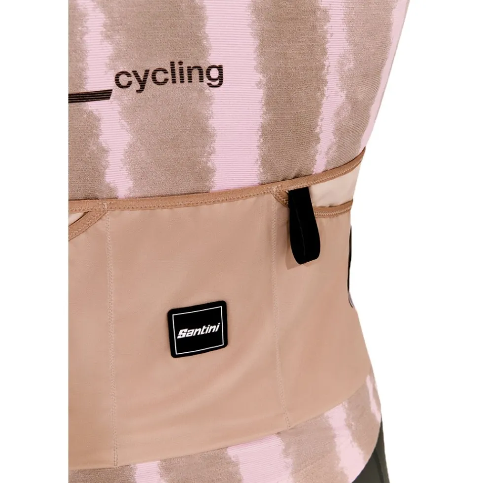 Santini Bambu Fietsshirt met Korte Mouwen Dames 5S940L75CBAMBU - sky blue AZ