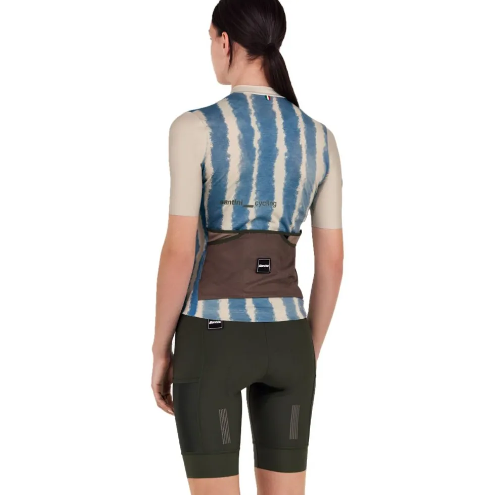 Santini Bambu Fietsshirt met Korte Mouwen Dames 5S940L75CBAMBU - sky blue AZ
