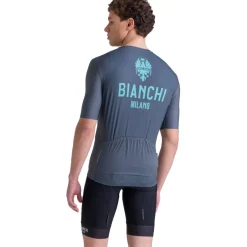 Santini Bianchi Milano Classic Fietsshirt met Korte Mouwen Heren BI97175CCLASS - grijs GR