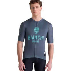 Santini Bianchi Milano Classic Fietsshirt met Korte Mouwen Heren BI97175CCLASS - grijs GR
