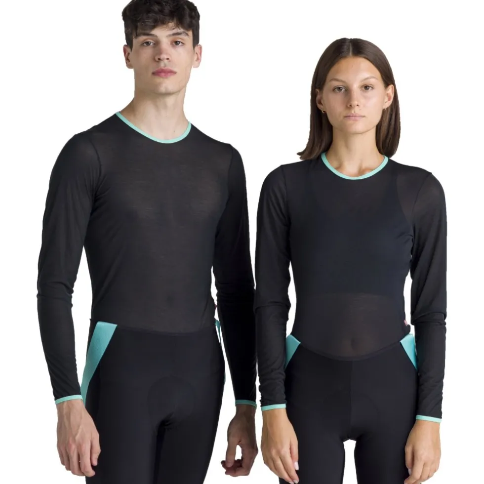 Santini Bianchi Milano Core Hemd met Lange Mouwen Unisex BI005GLLCORE - celeste CE