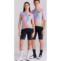 Santini Bianchi Milano Pop Fietsshirt met Korte Mouwen Unisex BI97175CPOP - print