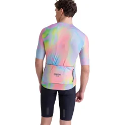 Santini Bianchi Milano Pop Fietsshirt met Korte Mouwen Unisex BI97175CPOP - print