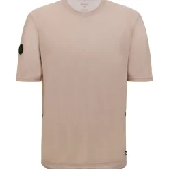 Santini Delta Line Tech T-Shirt Heren 5S499GLLDELTALINE - beige BG