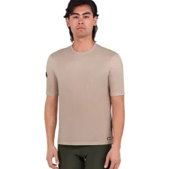 Santini Delta Line Tech T-Shirt Heren 5S499GLLDELTALINE - beige BG