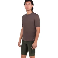 Santini Delta Line Tech T-Shirt Heren 5S499GLLDELTALINE - chocolate CC