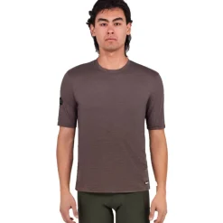 Santini Delta Line Tech T-Shirt Heren 5S499GLLDELTALINE - chocolate CC