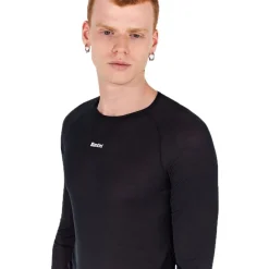 Santini Dry Hemd met Lange Mouwen Unisex BM005GLLDRY2R - zwart NE