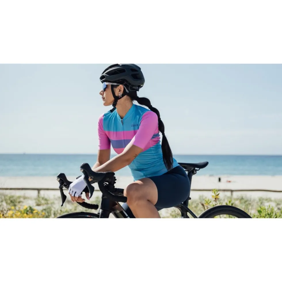Santini Eco Sleek Bengal Fietsshirt met Korte Mouwen Dames 4S940L75CESLK4BEN - groen VE