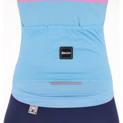 Santini Eco Sleek Bengal Fietsshirt met Korte Mouwen Dames 4S940L75CESLK4BEN - groen VE