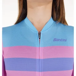 Santini Eco Sleek Bengal Fietsshirt met Korte Mouwen Dames 4S940L75CESLK4BEN - groen VE